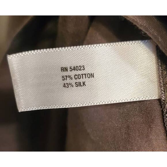 Gap Maternity Light Weight Brown Ruffle Neck Sleeveless Top Size Medium - Picture 5 of 6